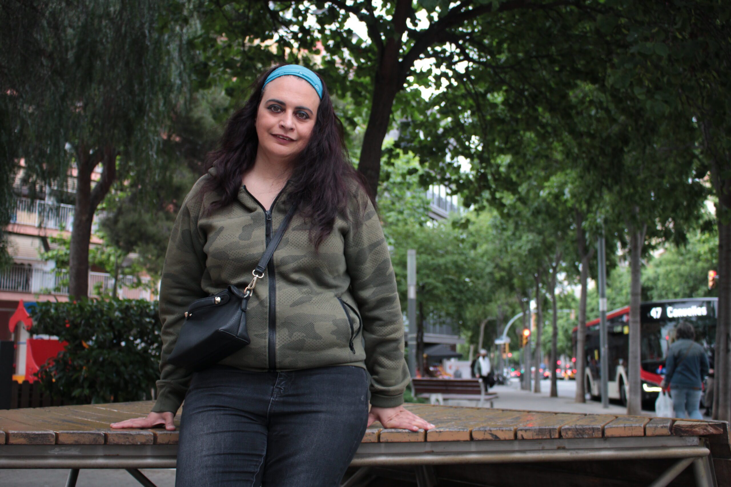 mujer en la calle