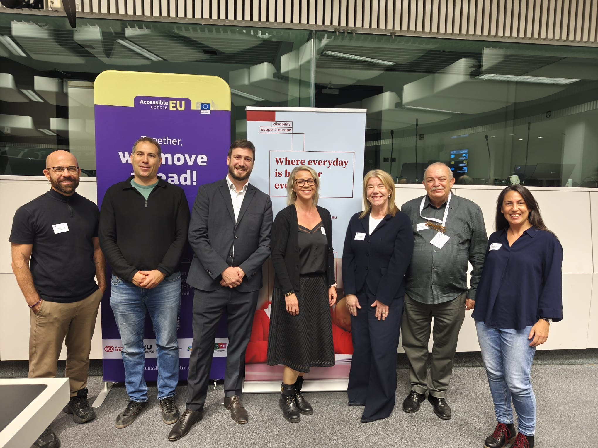 Directius de Disability Inclusion Europe amb membres de Som - Fundació.